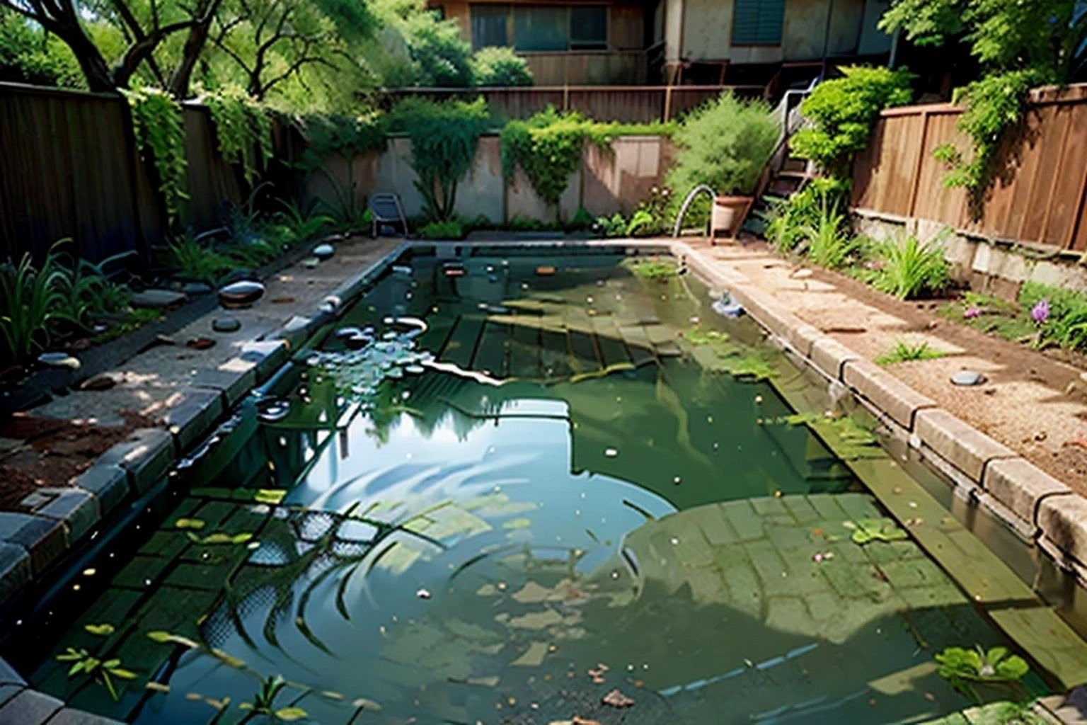 サンプル画像3:廃城  背景素材(豊川内角) [d_536904]