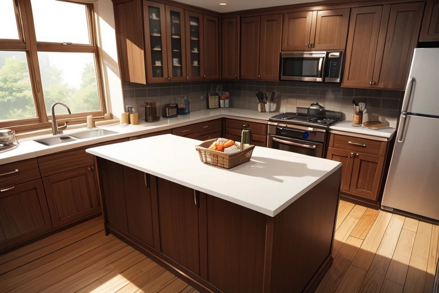 サンプル画像2:一般、店舗のキッチン  素材(豊川内角) [d_536921]