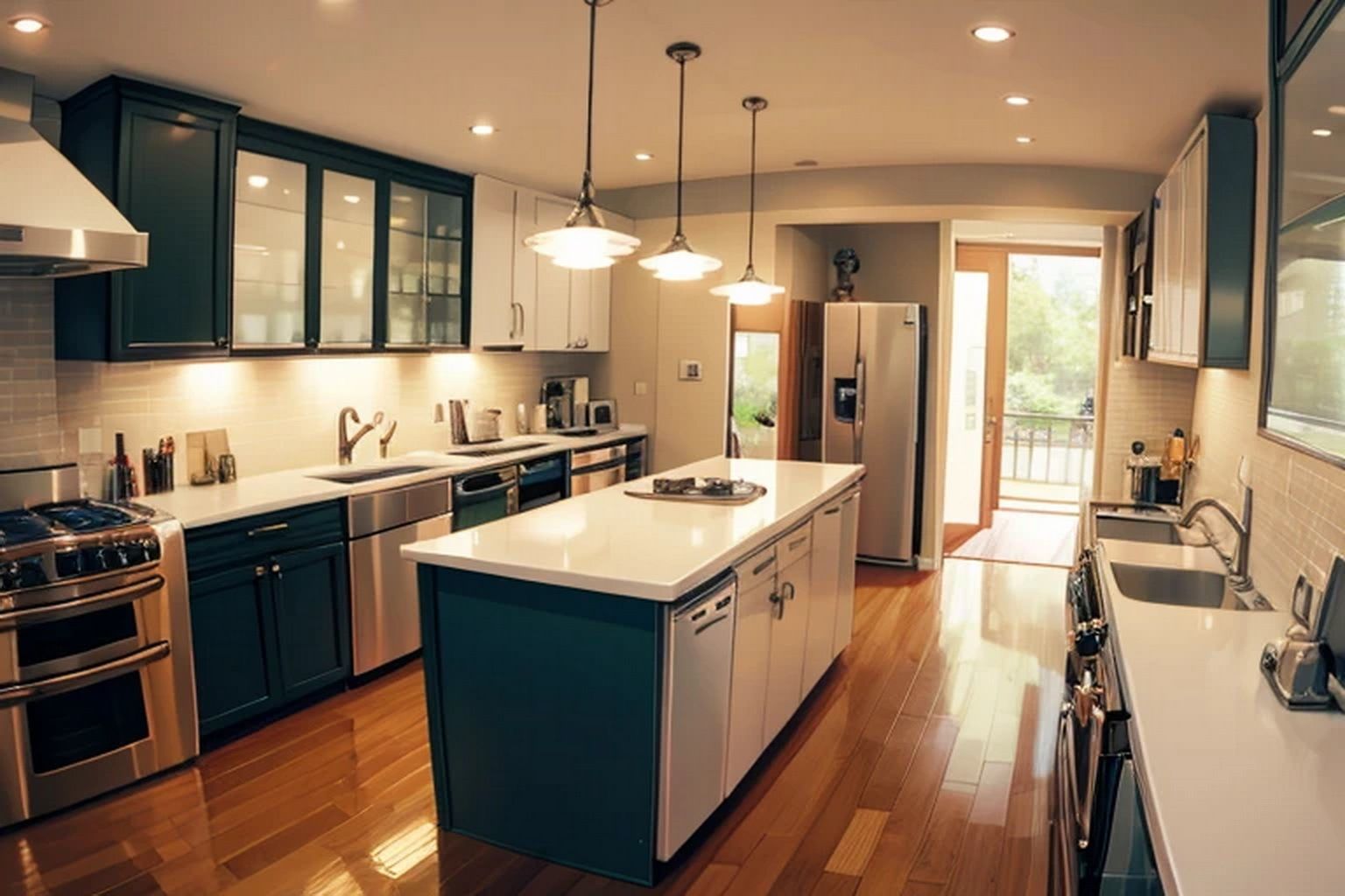 サンプル画像6:一般、店舗のキッチン  素材(豊川内角) [d_536921]