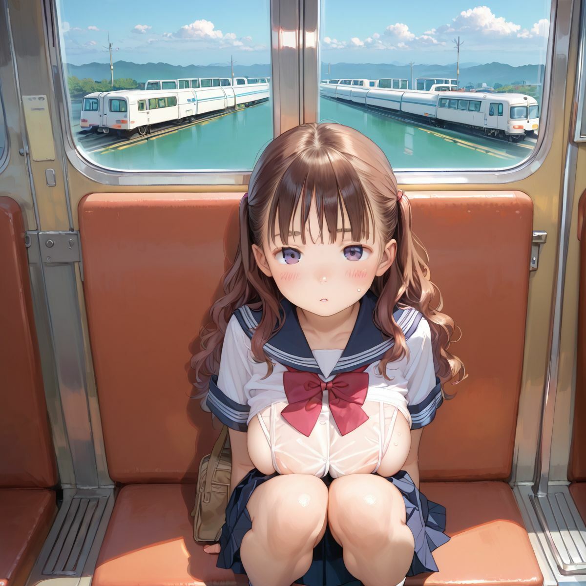 サンプル画像5:童顔巨乳先輩、公衆痴●プレイにハマる01(みかさ屋) [d_536993]