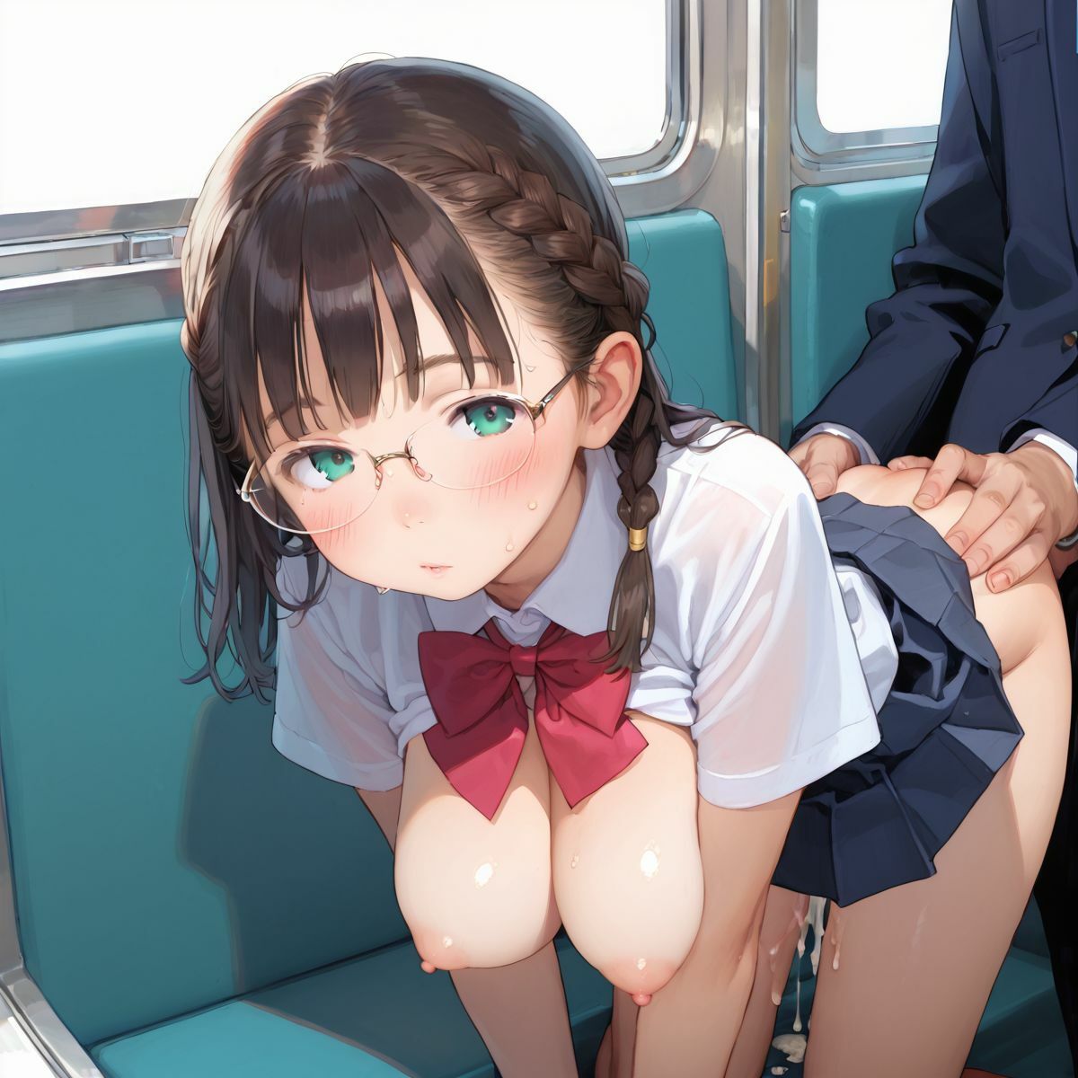 サンプル画像2:童顔巨乳先輩、公衆痴●プレイにハマる04(みかさ屋) [d_537001]