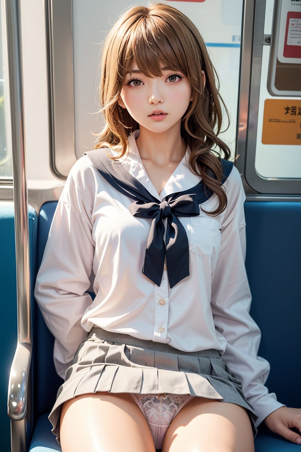 サンプル画像1:キュートなパンチラ電車4(A_LOVE_A) [d_537066]