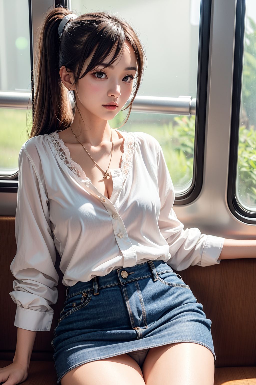 サンプル画像2:キュートなパンチラ電車4(A_LOVE_A) [d_537066]