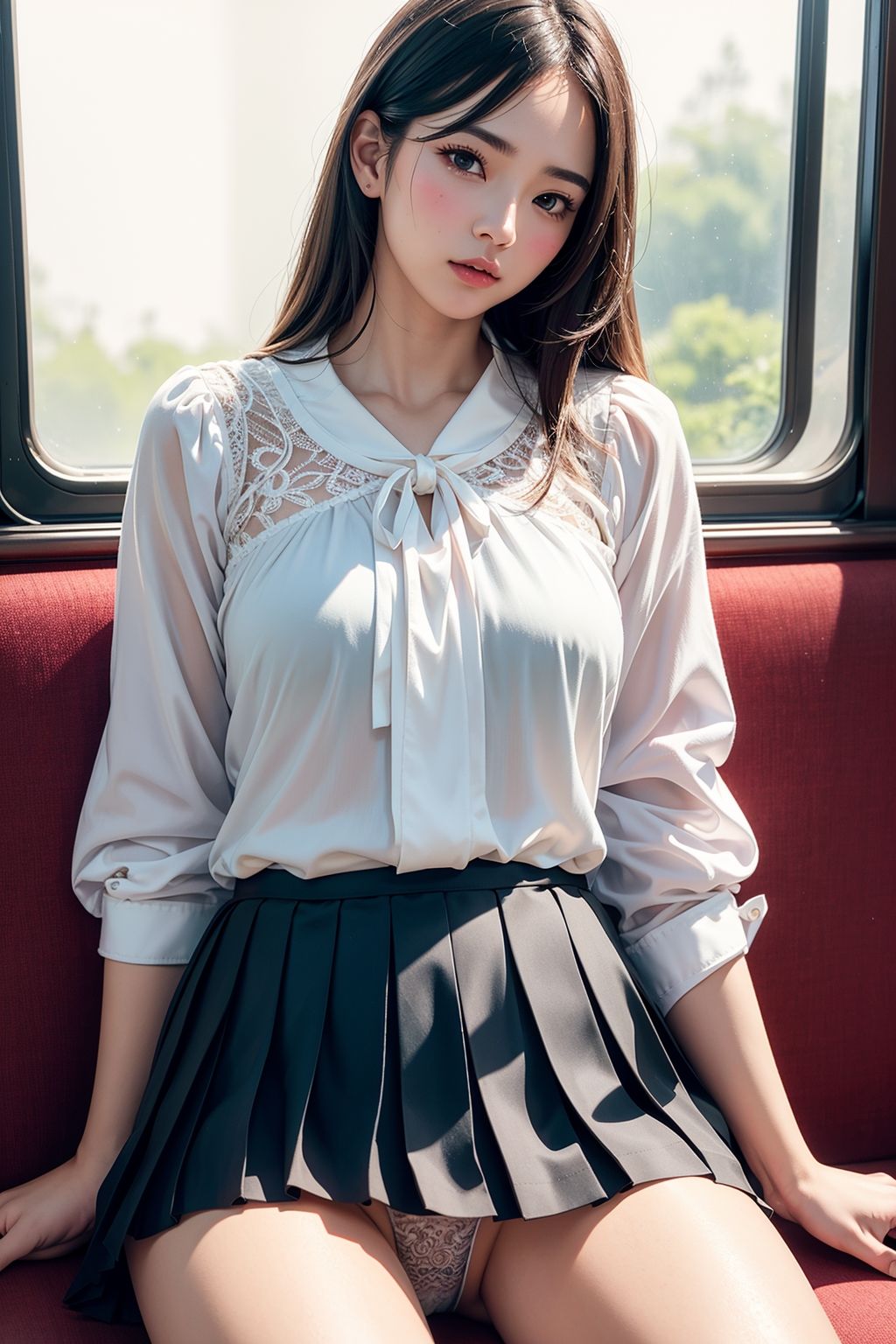 サンプル画像3:キュートなパンチラ電車4(A_LOVE_A) [d_537066]