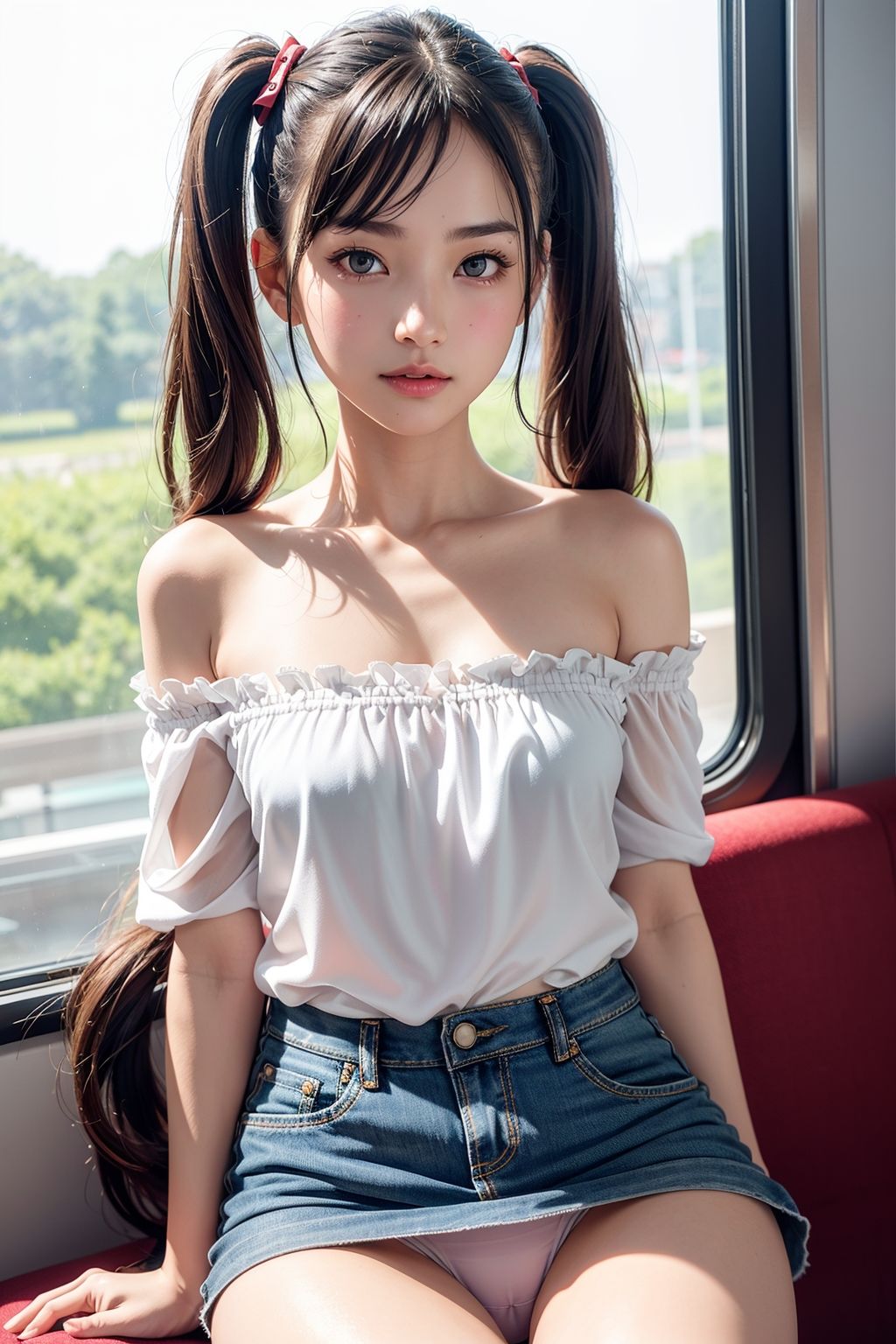 サンプル画像5:キュートなパンチラ電車4(A_LOVE_A) [d_537066]