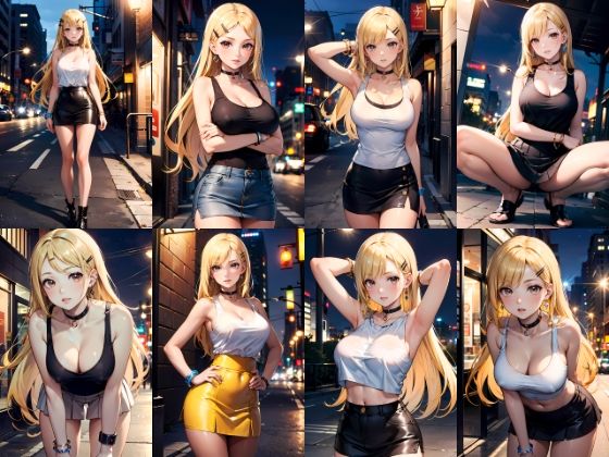 サンプル画像3:金髪ギャルイラスト集Vol.1 4K R18288枚＋微エロ118枚(AiNA愛菜) [d_537104]