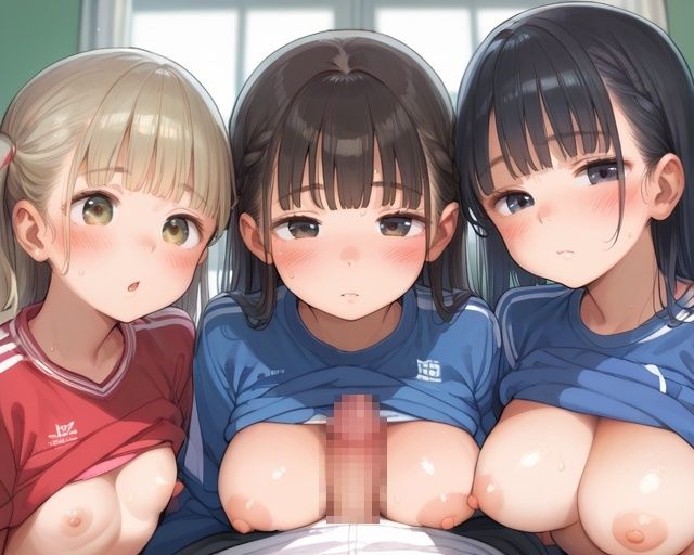 サンプル画像2:スポーツ巨乳ロリ 神奉仕ハーレム 【NTR 女複数vs男1人 中出し】 スポーツ少女達と野外SEXで大量中出し！精子がぶりゅぶりゅと逆流するまで射精する！(ピチッとアワビ) [d_537179]