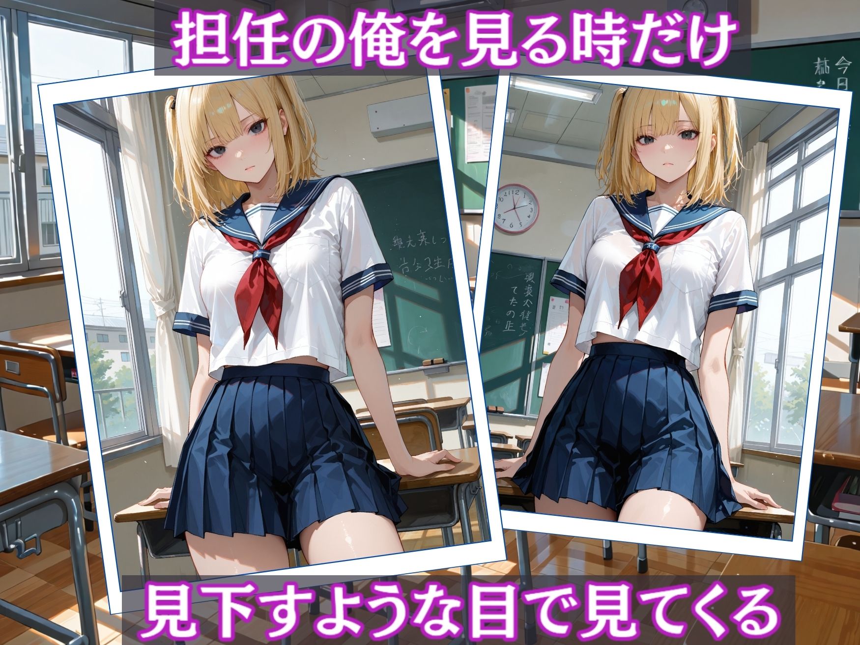 サンプル画像2:見下し微乳女子校生(mapuememaru) [d_537276]