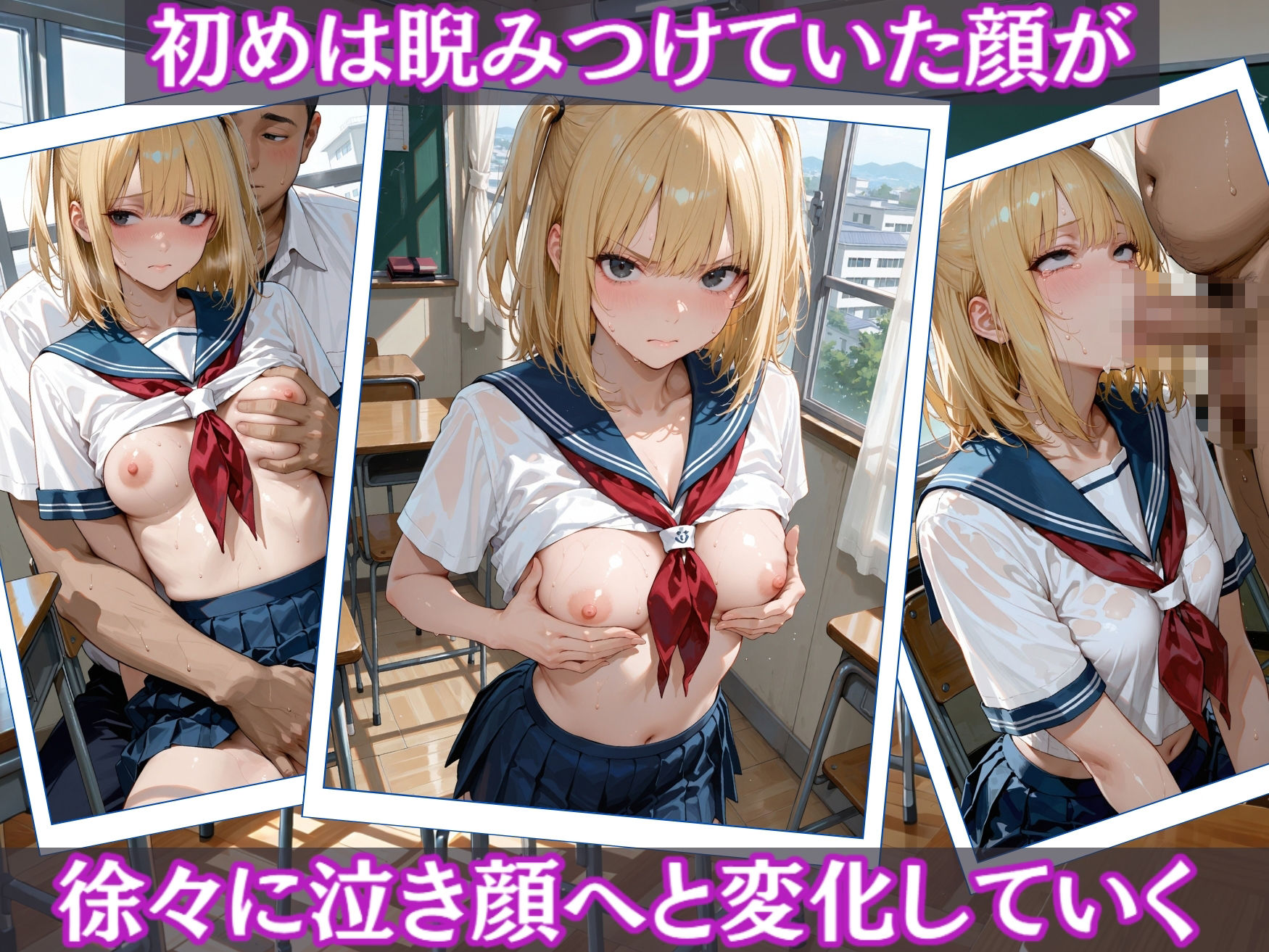 サンプル画像5:見下し微乳女子校生(mapuememaru) [d_537276]