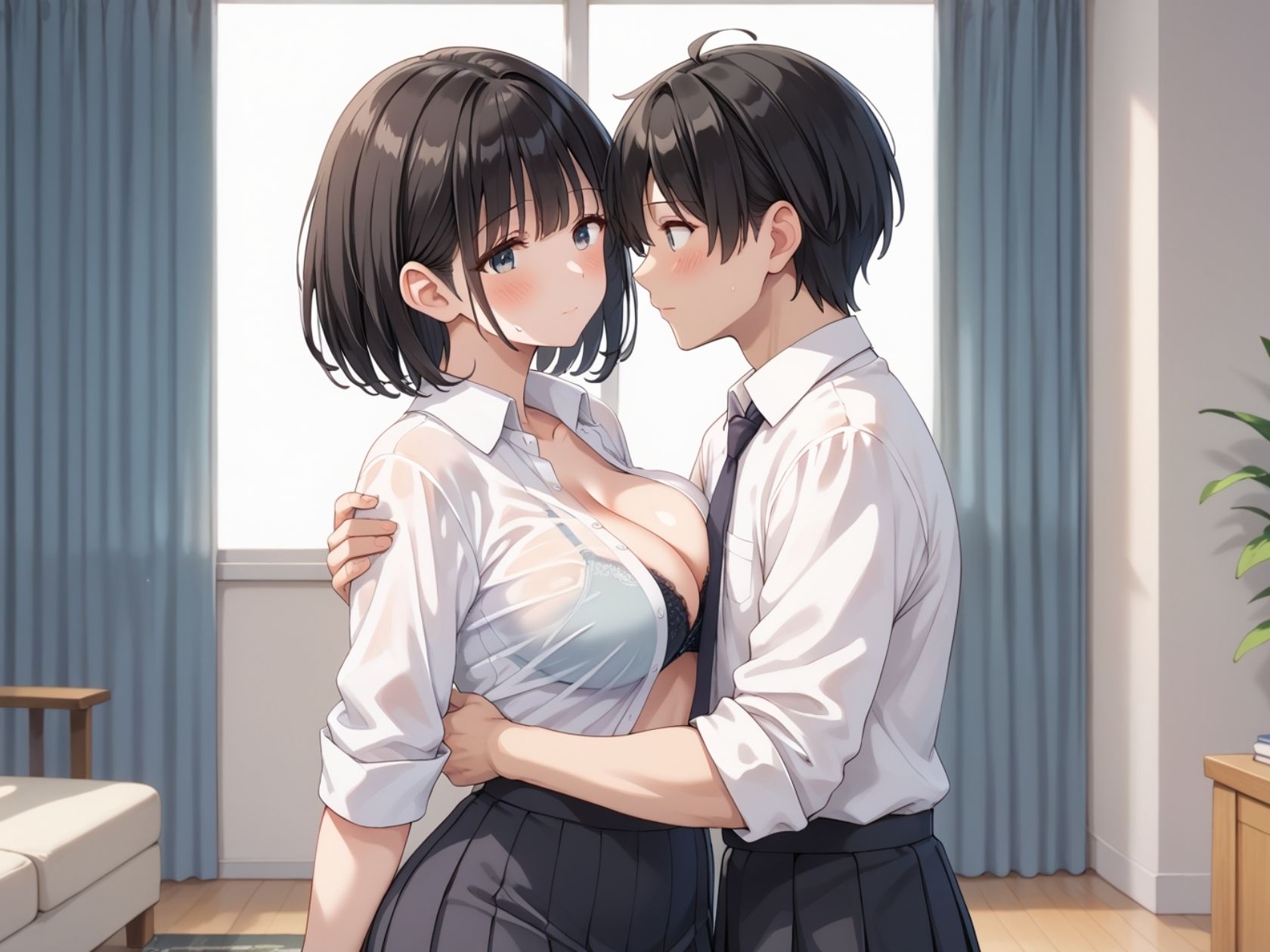 サンプル画像1:僕の巨乳妹が密着して甘えてくる？！あまあま子作りドスケベ種付けえっち(そいやっさ) [d_537302]