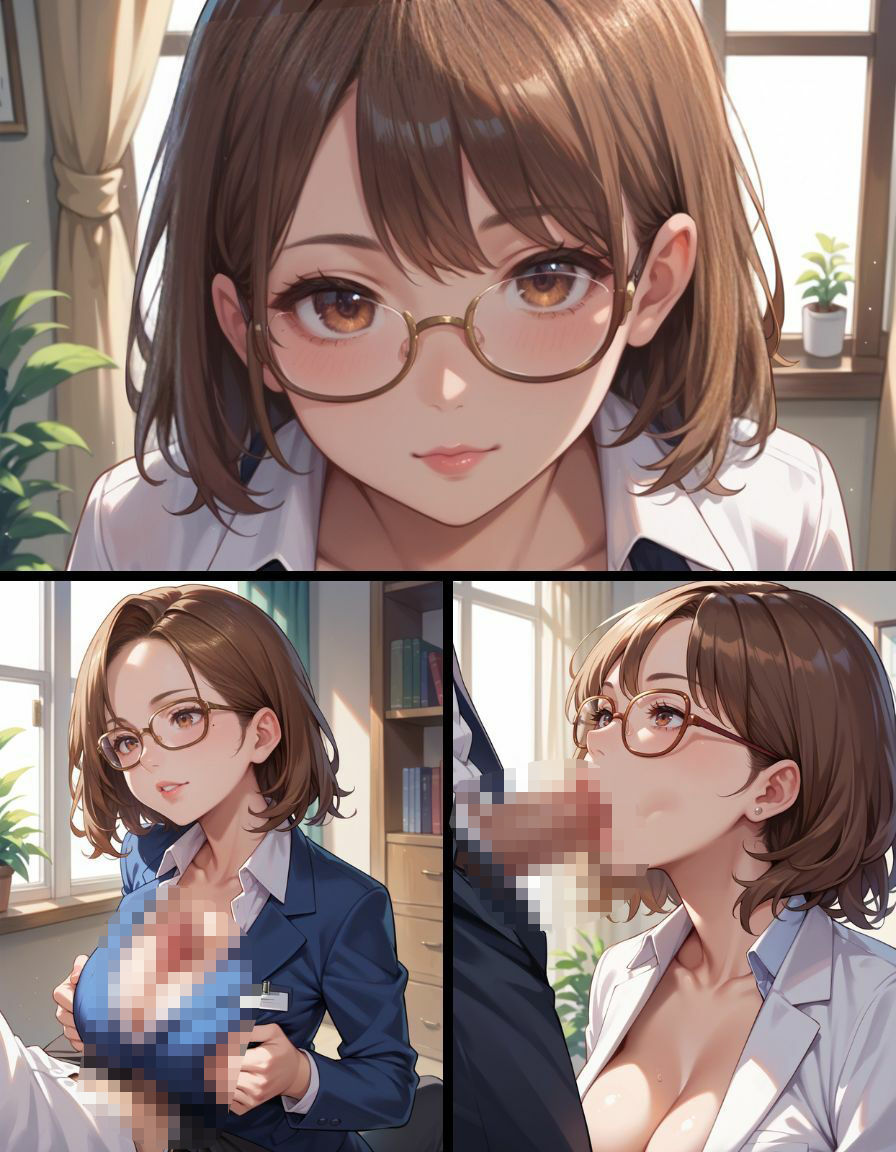 サンプル画像4:オフィスの誘惑 -スーツ美女の秘めた色香-(Naughty Palette) [d_537388]