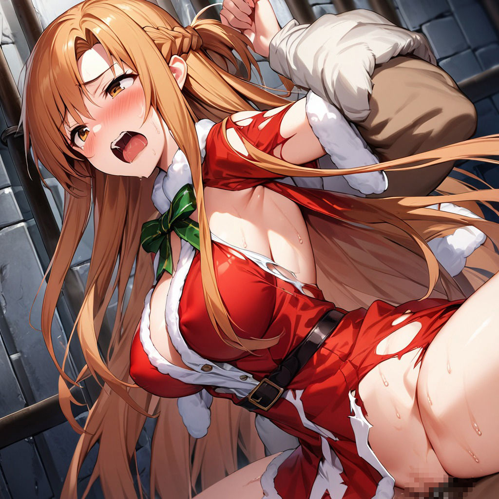 サンプル画像5:監獄 調教 レ〇プエロCG集 結◯ア◯ナ編 コスプレ 猫耳 ＆ パイレーツ ＆ サンタコスプレ 〜ソードアートオンライ〇 閃光アスナ SA〇〜【カラー全333枚】(サキュバス書房) [d_537451]