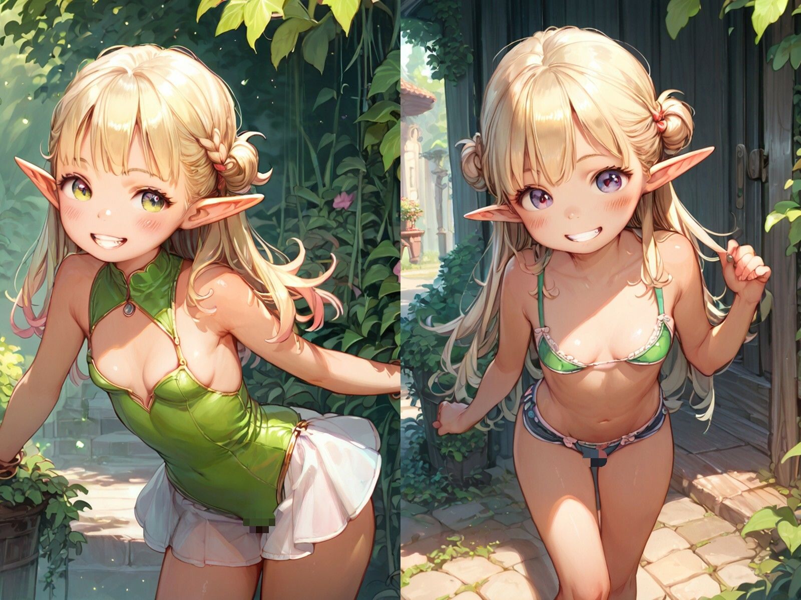 サンプル画像1:妹みたいなちっぱい金髪エルフとセックスしまくった【ボテ腹あり】(メスの本能) [d_537502]