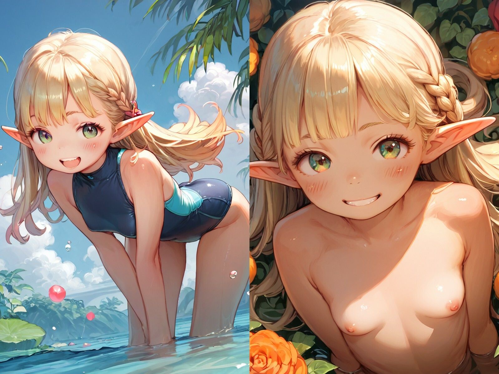 サンプル画像2:妹みたいなちっぱい金髪エルフとセックスしまくった【ボテ腹あり】(メスの本能) [d_537502]