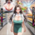 爆乳パート主婦はレジ奥で開発済み…デブ店員の極太ちんぽに調教される日々【セリフ付き】