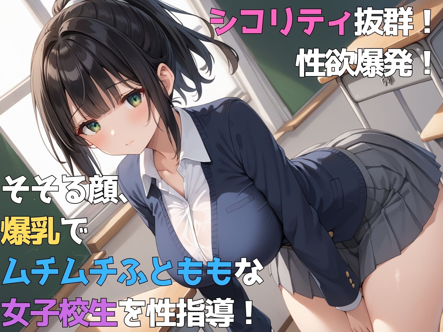 サンプル画像1:教え子の爆乳JKは俺の肉便器オナホ(うおでっか) [d_537570]