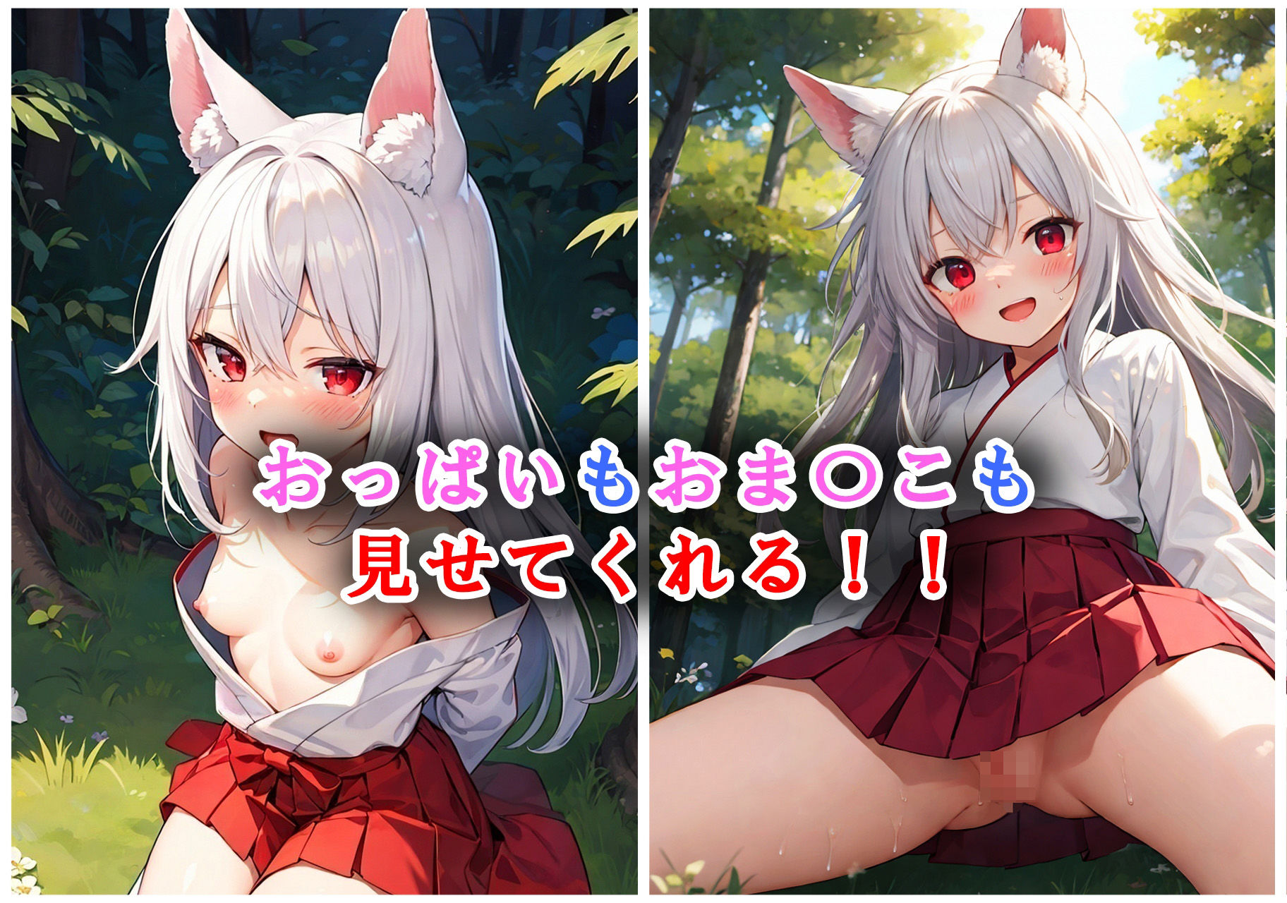 サンプル画像3:囚われた狐巫女を助けたらフラグが立ったのでイチャラブエッチしたい！(狼芝居) [d_537604]