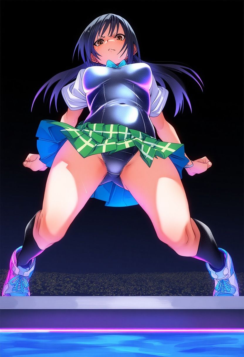 サンプル画像3:風紀委員長は競泳水着を着こむ(潮吹きジョニー) [d_537650]