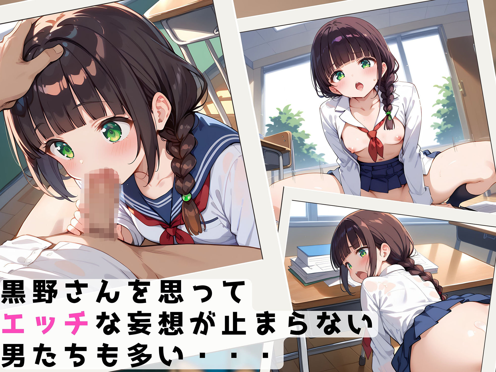 サンプル画像2:黒髪の女の子は男を誘惑する清楚ビッチ(てぃーえむ) [d_537787]