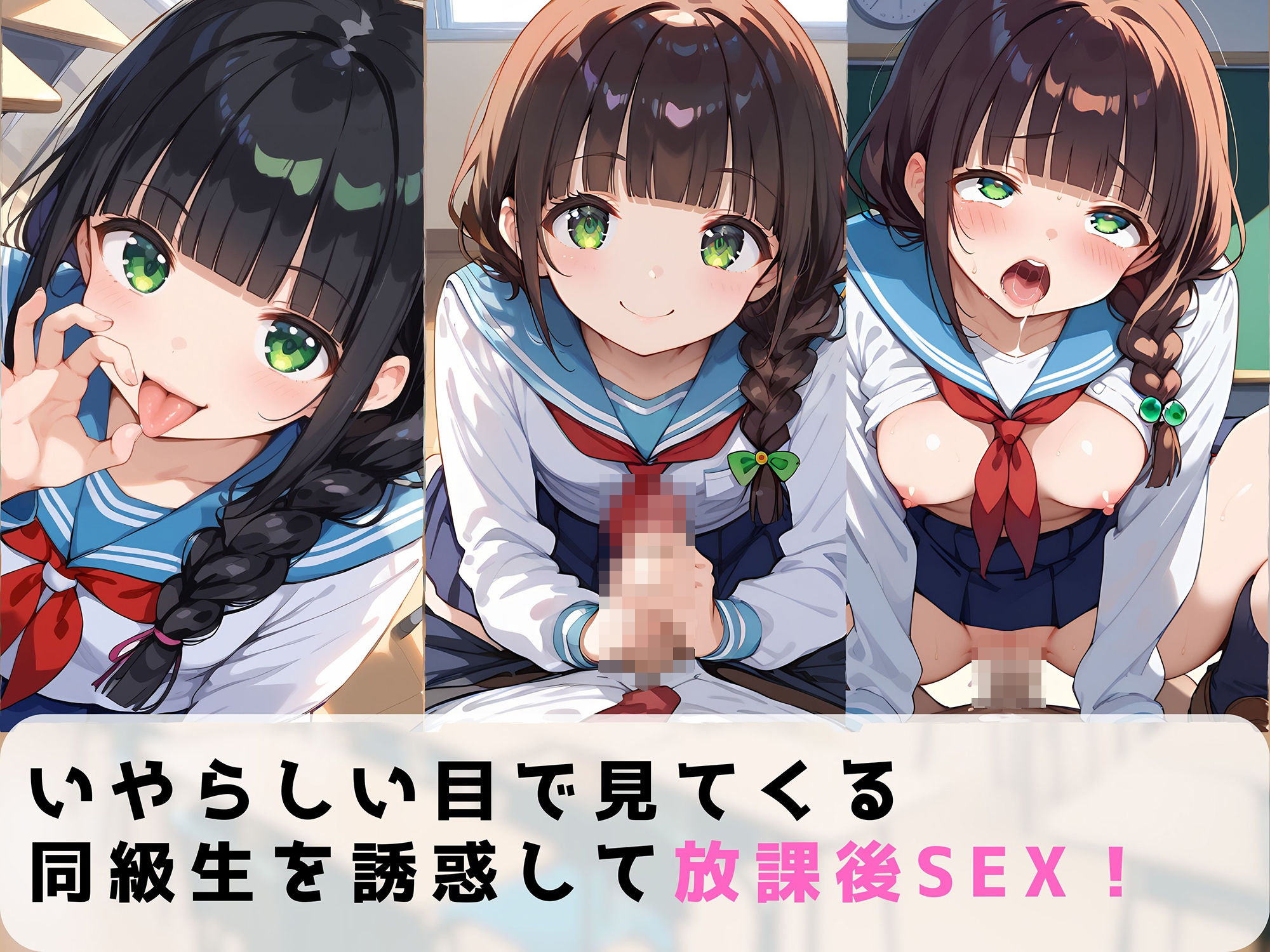 サンプル画像4:黒髪の女の子は男を誘惑する清楚ビッチ(てぃーえむ) [d_537787]