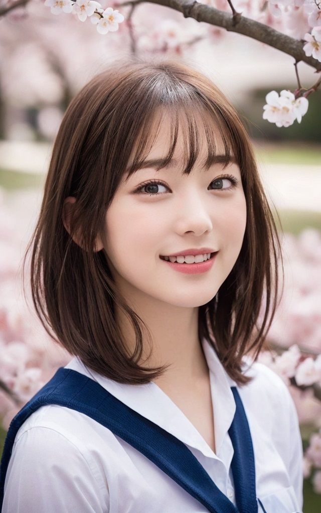 サンプル画像2:女子校生 花びら大回転(AIパラダイス出版) [d_537803]