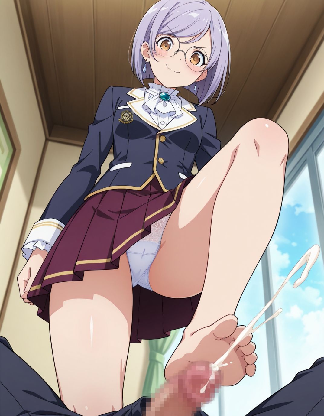 サンプル画像4:【229枚】植森杏香のエロい足コキで大量射精したいっ！【オリジナル】［229 photos］ I want to ejaculate a lot with Momoka Uemori erotic footjob！ ［Original］(アトリエくろてふ) [d_537815]