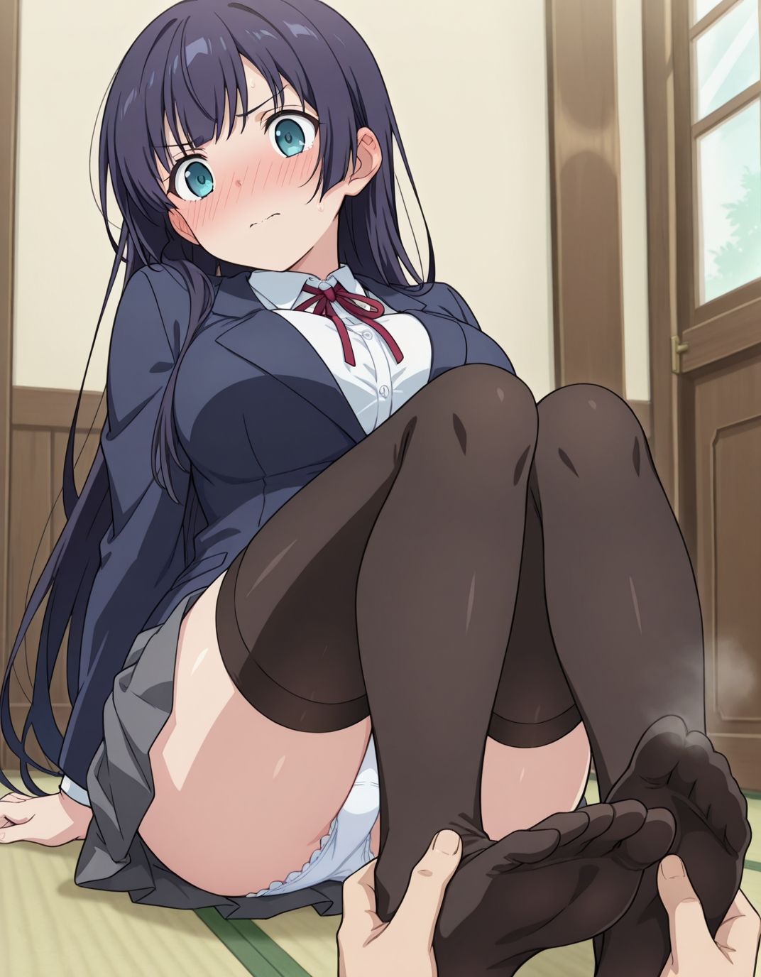 サンプル画像3:【229枚】七川咲花のエロい足コキで大量射精したいっ！【オリジナル】［229 photos］ I want to ejaculate a lot with Shoka Nanakawa erotic footjob！ ［Original］(アトリエくろてふ) [d_537832]