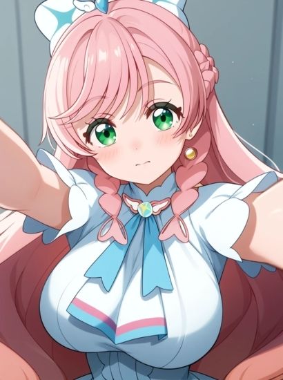 サンプル画像1:ひろがるスカイ！プリキュアのキュアプリズムから送られてきた自撮り写真(自撮りサークル  イカスミ工房) [d_537835]