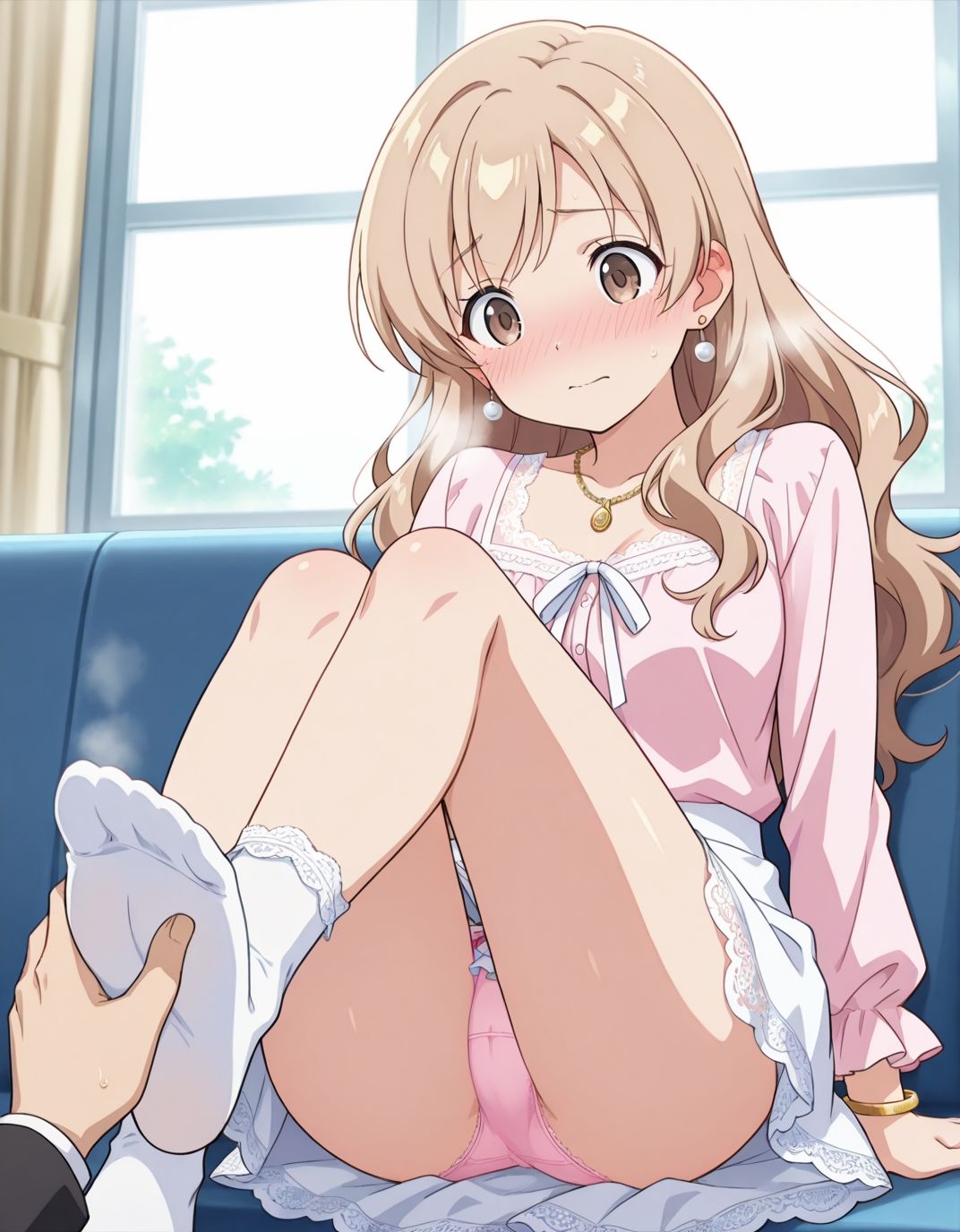 サンプル画像2:【223枚】岩浦風音のエロい足コキで大量射精したいっ！【オリジナル】［223 photos］ I want to ejaculate a lot with Iwaura Kasane erotic footjob！ ［Original］(アトリエくろてふ) [d_537848]