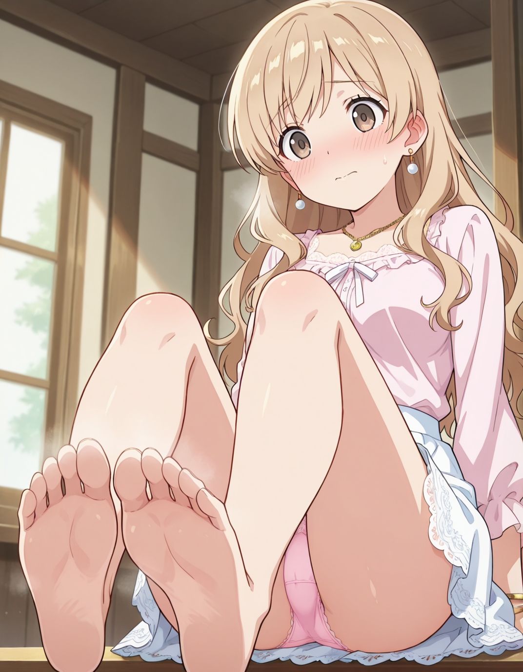 サンプル画像4:【223枚】岩浦風音のエロい足コキで大量射精したいっ！【オリジナル】［223 photos］ I want to ejaculate a lot with Iwaura Kasane erotic footjob！ ［Original］(アトリエくろてふ) [d_537848]