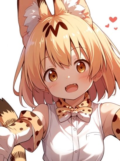 けものフレンズのサーバルちゃんから送られてきた自撮り写真 画像1