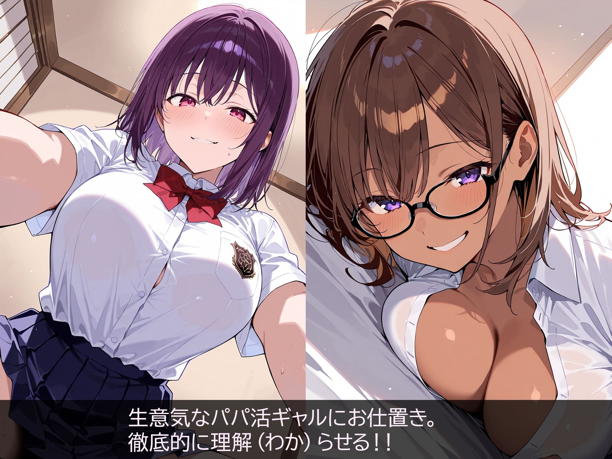 サンプル画像1:生意気なパパ活ギャルにお仕置き！〜徹底的に理解（わか）らせてやる！！〜(すけラボ) [d_537869]