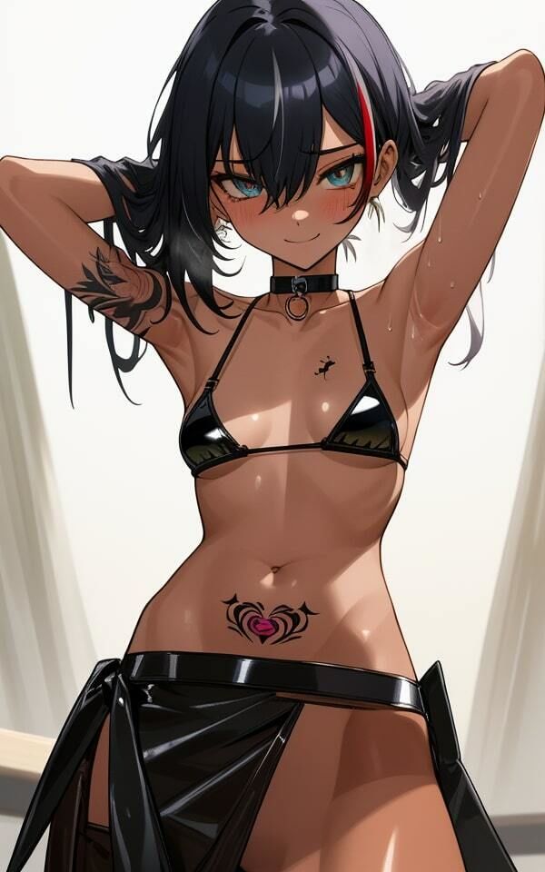 サンプル画像4:セクシーなワキ見せギャル？(ムラムラボーイ) [d_537883]