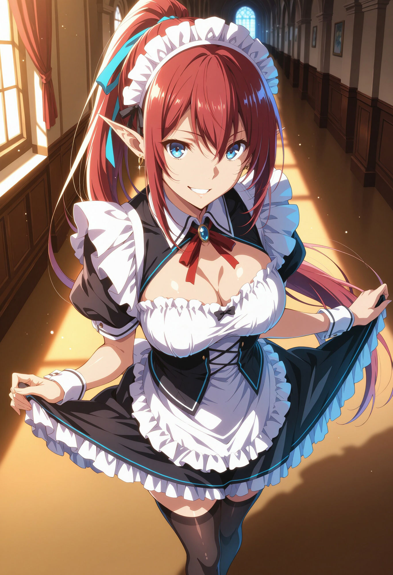 サンプル画像1:エルフのメイドさん熱烈ご奉仕4(ブービータン) [d_538073]