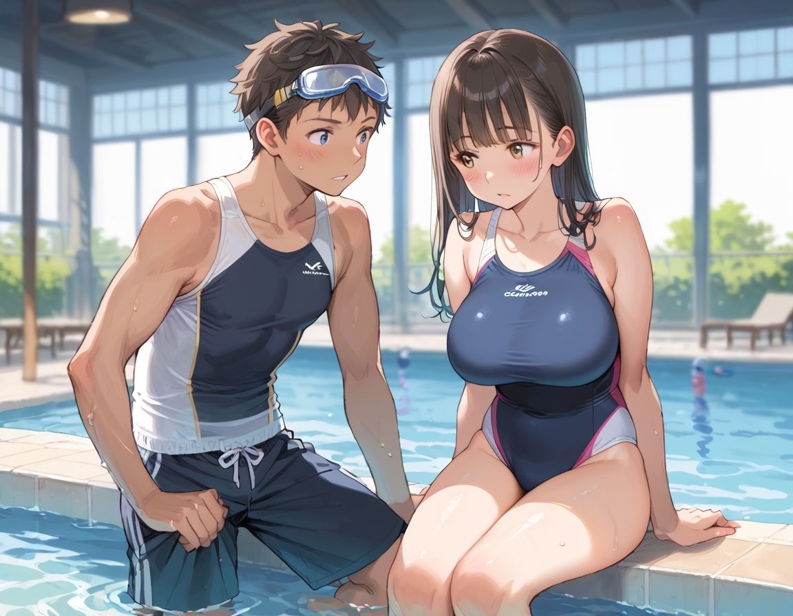 サンプル画像1:巨乳な妹を中出し支配 水泳部の絶倫兄の過激な性特訓(ひつじ雲) [d_538116]