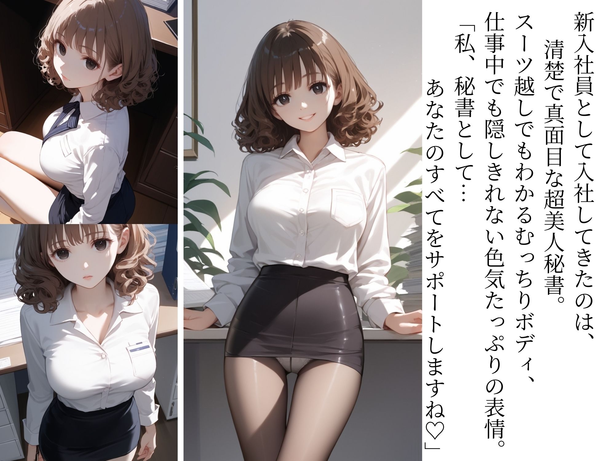 サンプル画像1:【社外秘】「ご要望があれば、なんでも…？」淫らな秘書の濃厚ご奉仕(ほむんくるす) [d_538125]