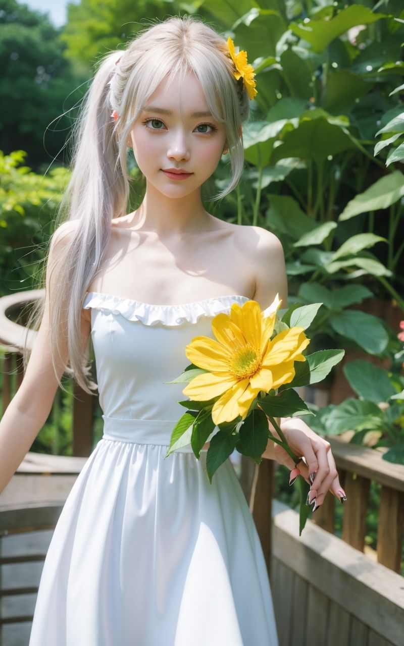 サンプル画像4:AI美女写真集┃ワンピースの美女乙女(AI美女写真集┃清楚な大人) [d_538265]