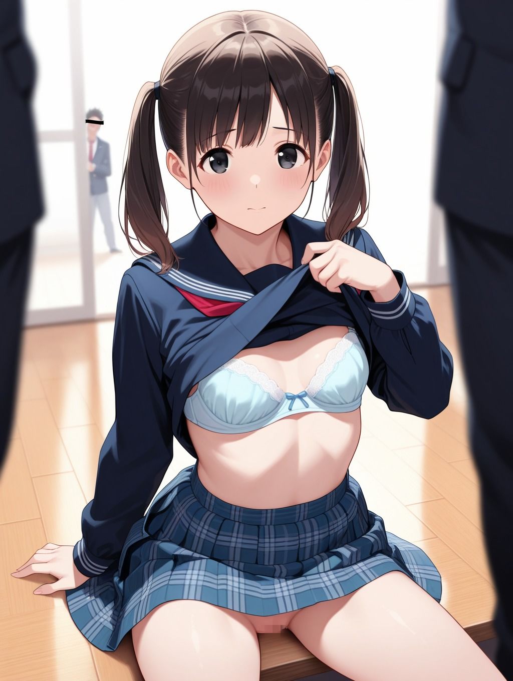 サンプル画像2:先生と秘密の性実習(生はむ少女) [d_538343]