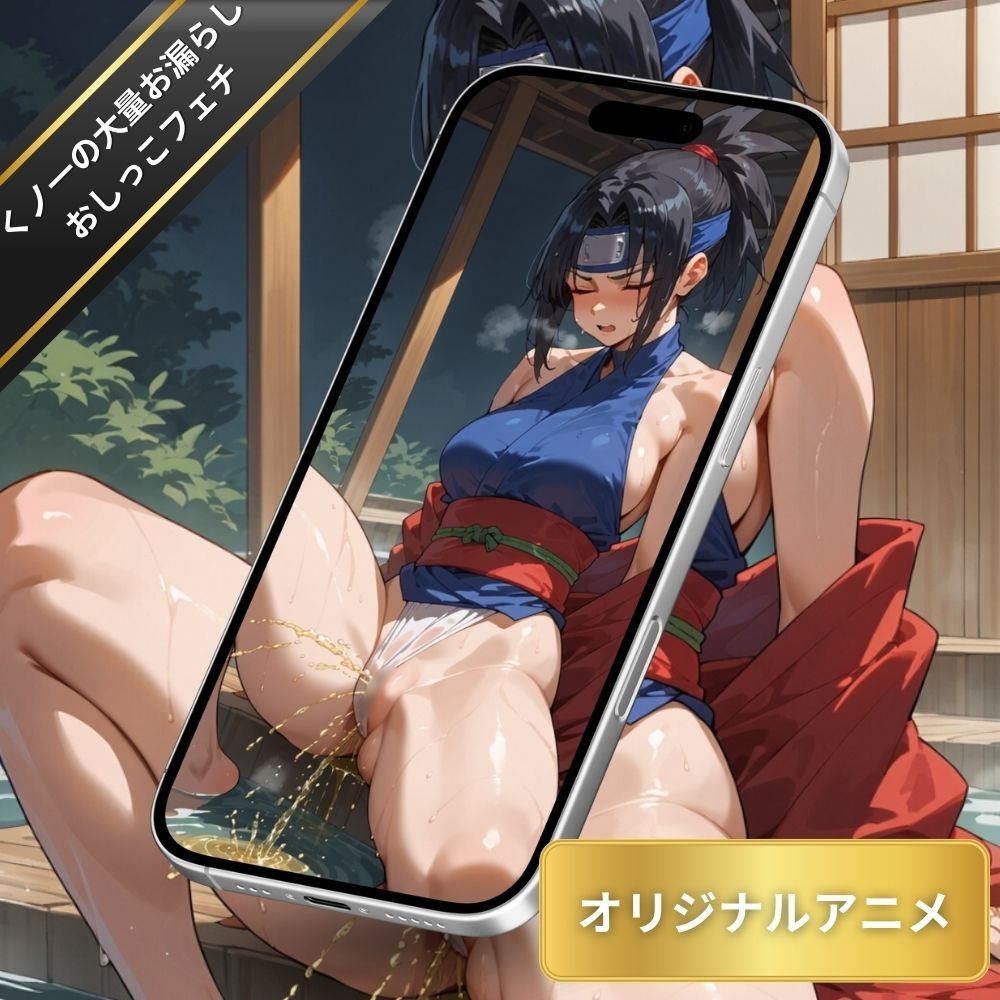 サンプル画像5:【変態エロアニメ】くノ一のおしっこを堪能する！お漏らし・放尿・おしっこフェチ(臭い足の女子) [d_538355]