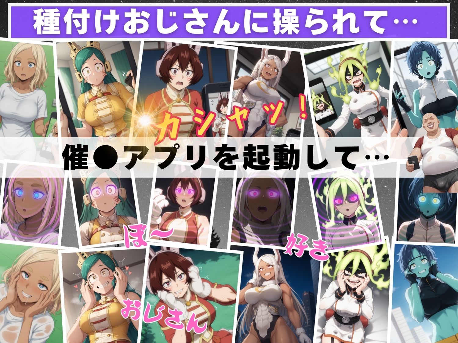 サンプル画像1:【催●アプリ】僕らのヒーロー寝取られ戦記 〜操られたプロヒーローたち〜(もふもふピクセルズ) [d_538444]