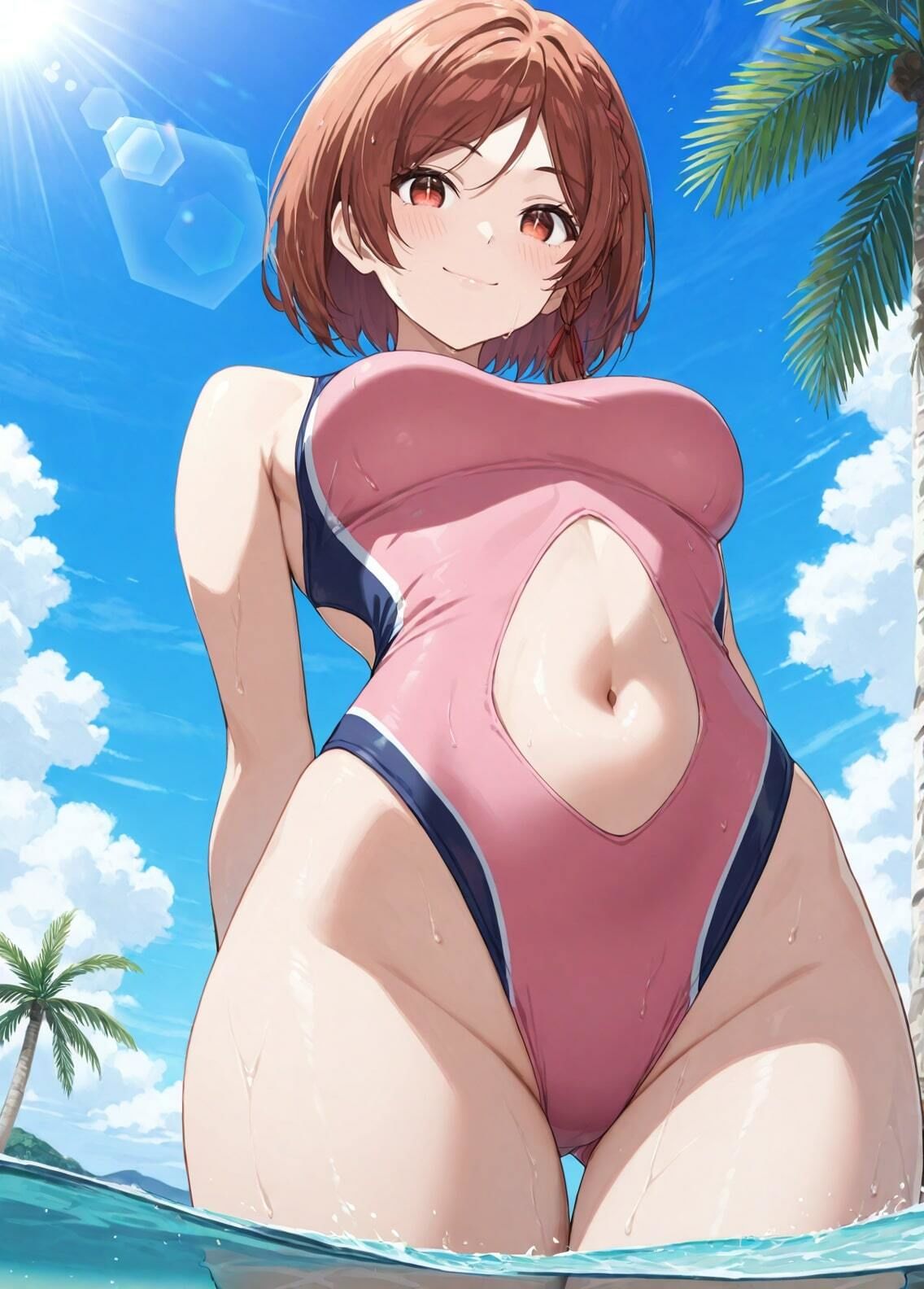 サンプル画像1:「クラスの大嫌いな女子と結婚することになった」桜森朱音セクシー写真集3（全500枚）(人の海) [d_538497]