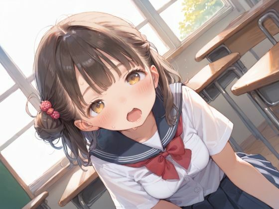 サンプル画像1:巨乳ロリ学生の淫らな放課後(むちむちウサギ) [d_538517]