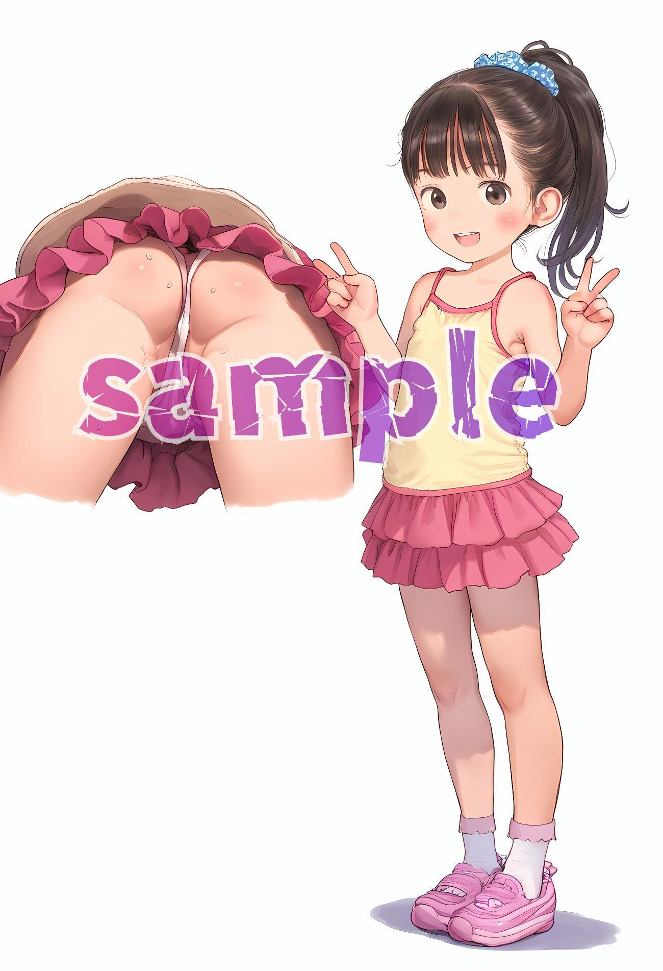 ひよこ少女たちのマルチアングルイラスト集 制服＆キャミソール特化 ましゅまろ エロ画像5