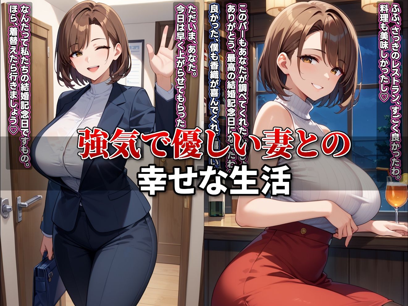 サンプル画像1:僕の強気な妻は今日もBBCに寝取られている(むち妻) [d_538814]