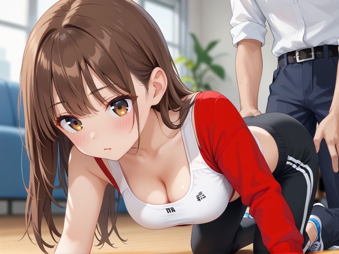 サンプル画像1:巨乳アスリート彼女のストイックな性活動(欲情エロス工房) [d_538831]