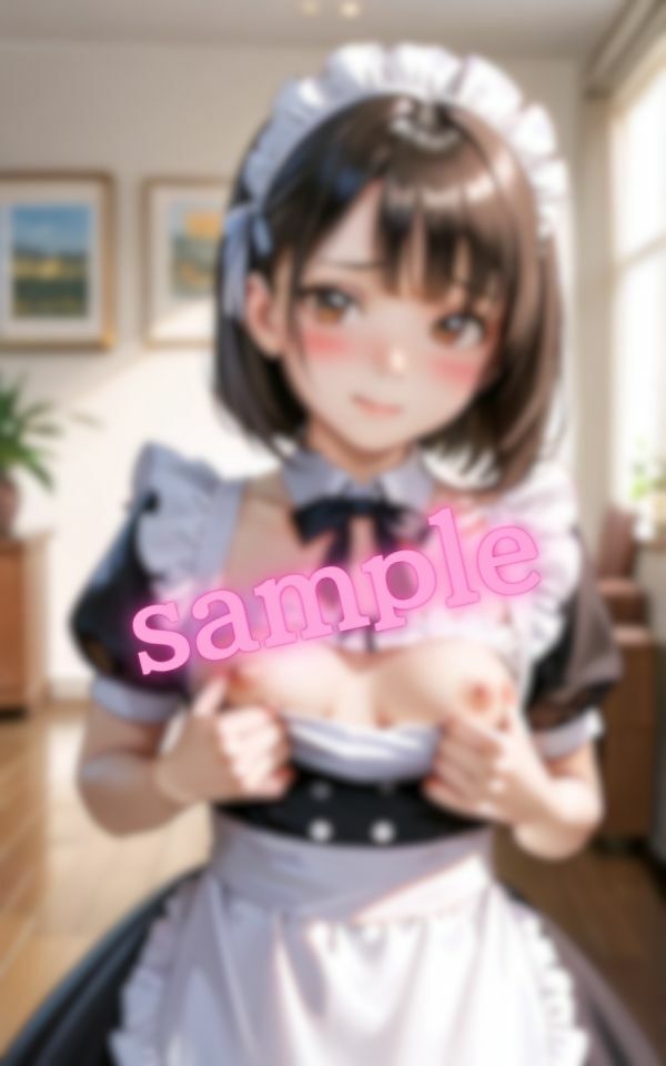 サンプル画像2:辱め衣装を着るメイド【あなたの妄想叶えます】(妄想美女図鑑) [d_538918]