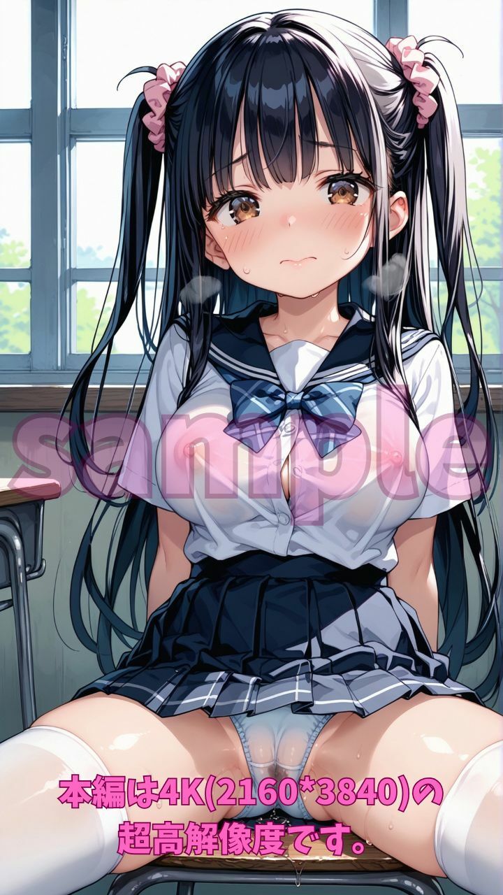 サンプル画像1:願望解放暗示で放課後の教室でオナニー(Fetish AI) [d_538952]