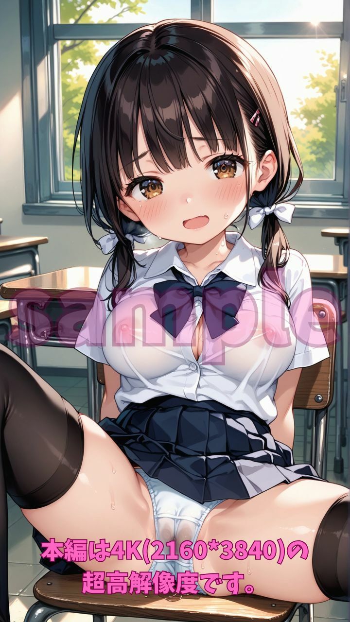 サンプル画像2:願望解放暗示で放課後の教室でオナニー(Fetish AI) [d_538952]