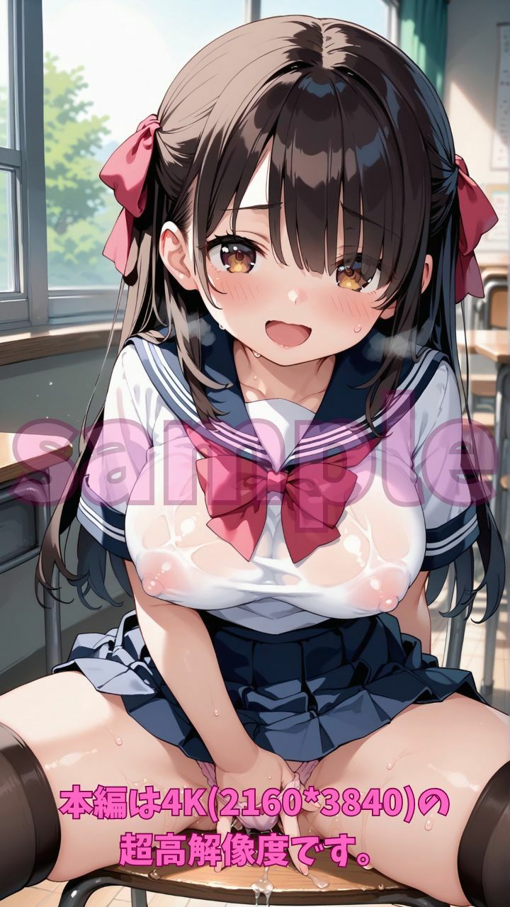 サンプル画像3:願望解放暗示で放課後の教室でオナニー(Fetish AI) [d_538952]