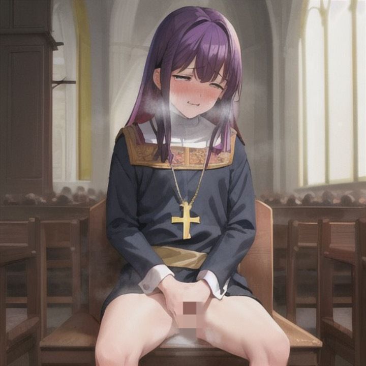 サンプル画像5:性欲限界突破シスター  紫髪ちゃん編(まんまんちん) [d_538976]